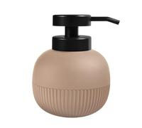 MSV - Dispensador de Jabón Gino Cappuccino - Recargable - 10.3 x 10.3 x 13.2 cm - 0.5L - Beige - Infrarrojo - Cocina y Baño - Vidrio y Plástico - Diseño Moderno