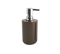 MSV - Dispensador de Jabón INAGUA - Compatible con Accesorios Inagua - Tamaño Estándar - Ø 7 x 18 cm - Color Chocolate - Material PS Resistente - Ideal para Baño