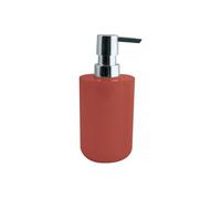 MSV - Dispensador de Jabón INAGUA - Compatible con Accesorios Inagua - Tamaño Estándar - Ø 7 x 18 cm - Color Terracota - Material PS Resistente - Ideal para Baño