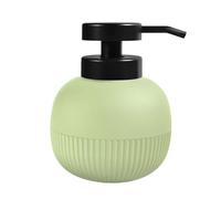 MSV - Dispensador de Jabón Matcha Gino - Diseño Rellenable con Bomba Manual - Ø10,3 x 13,2 cm - Capacidad 0,5 L - Verde - Ideal para Cocina y Baño
