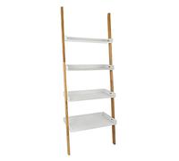 MSV Escala 4 Niveles, Bambú, Marrón, 55x145x30 cm, 10 Unidades