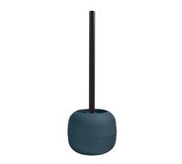 MSV - Escobilla de baño Gino Azul - 9,1 x 9,1 x 37,4 cm - Diseño Moderno y Elegante - Mango Largo y ergonómico - Soporte Estable y a Prueba de Salpicaduras - Accesorio higiénico y práctico