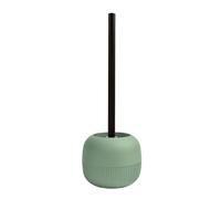 MSV - Escobilla de baño Gino Basil - Diseño Moderno - 9,1 x 9,1 x 37,4 cm - Verde - Mango Largo y ergonómico - Soporte para Colgar - Fácil de Limpiar e higiénico
