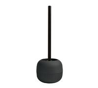 MSV - Escobilla de baño Gino, Color Negro - 9,1 x 9,1 x 37,4 cm - Diseño Moderno y Elegante - Mango Largo y ergonómico - Soporte Estable y Resistente a Salpicaduras - Accesorio higiénico y práctico