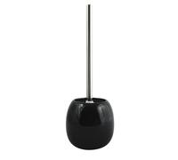MSV - Escobilla de baño Java - Escobilla de baño - 10 x 39 cm - Negro - Diseño de baño Moderno - Mango ergonómico - Cabezal reemplazable para una Limpieza eficaz
