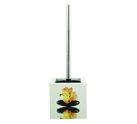 MSV Escobilla de baño Manila de Acero Inoxidable/MDF, Blanco