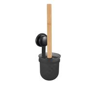 MSV Escobillero con Mega Ventosa Bambú y Acero Negro Mate