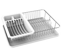 MSV Escurreplatos Escurreplatos, escurreplatos, vajilla, escurridor, Bandeja escurridora, escurridor, Color: Blanco Mate