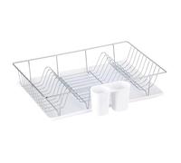 MSV Sakura Soporte de Estante para Platos con Cubiertos, plástico, Blanco, 30 x 20 x 15 cm