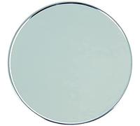 MSV Espejo DE Aumento con Ventosa Metal, 17 X 17 X 3 CM Afeitado, Plateado, Multicolor, 17x17x3 cm, 17l x 17an cm