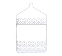 MSV Estante de Ducha 2 Niveles Acero Blanco Agadir