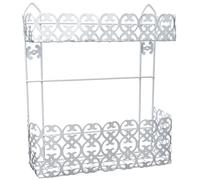 MSV Estante de Ducha 2 Niveles para Fijar Agadir Blanco