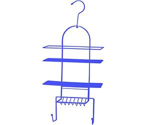MSV Estantería de Ducha, Acero, Morado, 53x25x10.6 cm