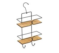 MSV - Estantería de Ducha (2 Niveles), Color Negro