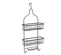 MSV Estantería Gel de Ducha (Aluminio), Color Negro Mate