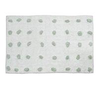 MSV GRANZIO Alfombra de baño de algodón 50x80 cm Blanco y Gris
