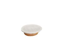 MSV India JABONERA JABON Tallinn, Blanco/Marron, 12,5 x 8,5 x 2