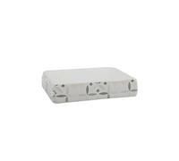 MSV Jabonera de Cerámica Evora Gris y Blanco