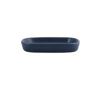 MSV - Jabonera de Cerámica - MAONIE Petróleo Mate - Diseño Moderno para Baño - Almacenamiento Práctico y Estético - 13,9 x 9 cm - Fácil de Limpiar - Resistente a la Humedad
