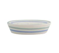 MSV - Jabonera de cerámica Seauville - para un baño Elegante y práctico - Ideal para organizar Tus artículos de tocador - Pastel