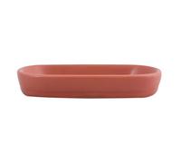 MSV - Jabonera de Cerámica - Terracota Mate - Diseño Moderno para Baño - Almacenamiento Práctico y Estético - 13,9 x 9 cm - Fácil de Limpiar - Resistente a la Humedad