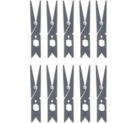 MSV Juego de 10 Pinzas para la Ropa irrompibles Gris