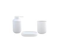 MSV Juego de 3 Accesorios de Baño ISI Blanco
