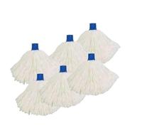 MSV Juego de 6 paños de Microfibra de Repuesto para fregona 150gr - Punta Hexagonal