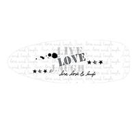 MSV Funda para Tabla de Planchar de 145 x 55 cm, Diseño Love, Algodón, Multicolor, 150 x 60 cm