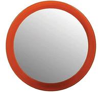 MSV MS1302/141406 - Espejo de Aumento con Ventosa Metal, Color Naranja 15 x 15 x 3 cm