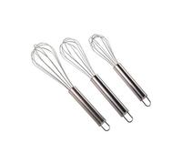 MSV MS1595/110329 - Juego de 3 batidores de Varillas (Acero Inoxidable)