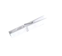 MSV MS168 - Pinzas Gigantes de plástico, 12 Unidades, Color Blanco