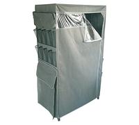 MSV MS179 - Ropero ventilado con bolsillas Laterales, Polipropileno, 75 x 50 x 150 cm