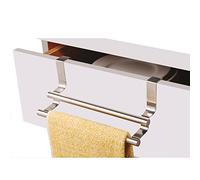 MSV MS218 - Doble Patera cuelga paño/toallero de Acero Inoxidable