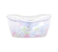 MSV MS440 - Cesta + 24 Pinzas bi-materias, Polipropileno, Color translúcido