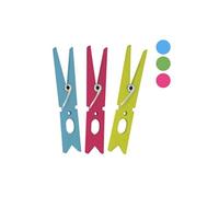 MSV MS444 - Set de 10 Pinzas de plástico para Ropa, Multicolor