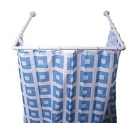 MSV Barra DE Ducha DE Aluminio Blanca MODULABLE, Acero Inoxidable, 80x6.6x2.2000000000000002 cm