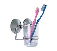 MSV MS581 - Portacepillos de Dientes Super ventosas, Acero