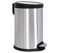 MSV MS614 - Cubo de Basura de Acero Inoxidable, 12 l, Cierre Lento