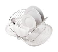 MSV MS646 - Escurreplatos Plegable con Bandeja de plástico, Color Blanco