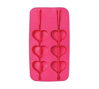 MSV MS672 - Bandeja para Cubitos De Hielo, Color Rosa, 19 x 10 x 3 cm