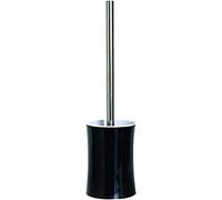 MSV Nikki Escobilla de Baño, Acero Inoxidable, Negro, 41x9.8x9.8 cm