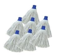 MSV Pack de 24 Flecos de Recambio para Fregona de Algodón Superior 220gr Crudo