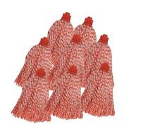 MSV Pack de 24 paños de Repuesto de Microfibra Rojos para fregona