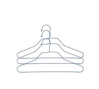 MSV Pack de 72 Perchas de Acero plastificado