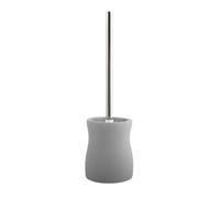 MSV Palma Escobilla de Baño, Gres y Cerámica, Gris, 11.5x40x11.5 cm