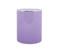 MSV, Papelera Inclinable de PP, Modelo Kamaka, Papelera con Tapa Abatible Extraíble, Diseño Moderno Ideal para Inodoros, Baño, Oficina, Redonda, 6L, Lavanda