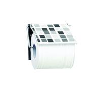 MSV Porta Rollo Papel PS Mosaico Gris