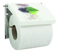 MSV PORTAROLLOS MDF INOX, Acero Inoxidable, Multicolor, 13x15x11.5 cm