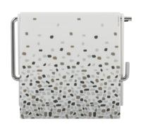 MSV - Portarrollos de Papel higiénico de Pared - PS y Acero Cromado - Modelo París - Dimensiones 13 x 15 x 11,5 cm - Gris - Diseño Elegante y práctico para el baño